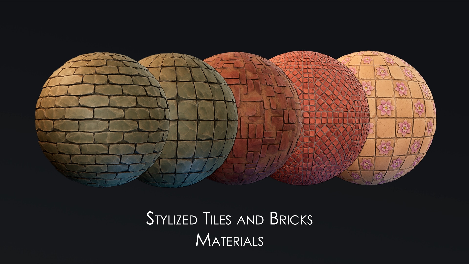 Stylized Tiles and Bricks Materials